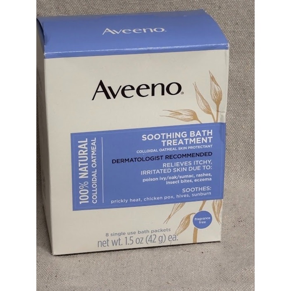 Aveeno Soothing Bath‎ Treatment Itchy Irritated Skin Relief Packets  -  8 Count